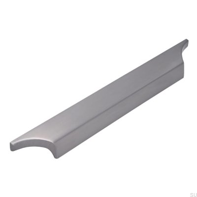 Länglicher Möbelgriff 2454 160 Nickel gebürstet