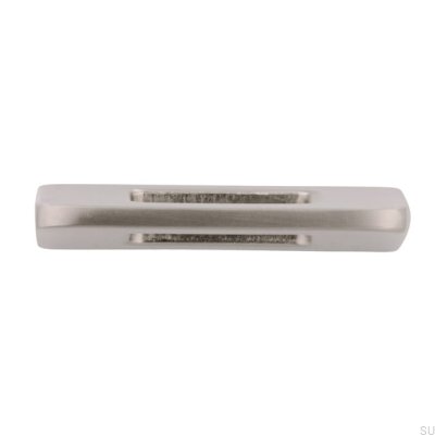 Länglicher Möbelgriff 2394 32 Nickel gebürstet