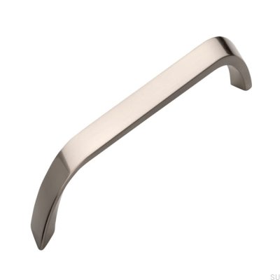 Länglicher Möbelgriff 2381 160 Nickel gebürstet