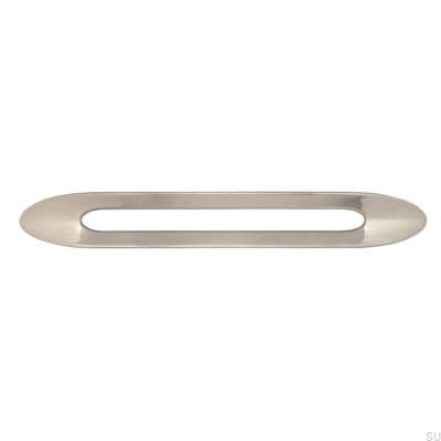 Länglicher Möbelgriff 2374 160 Nickel gebürstet