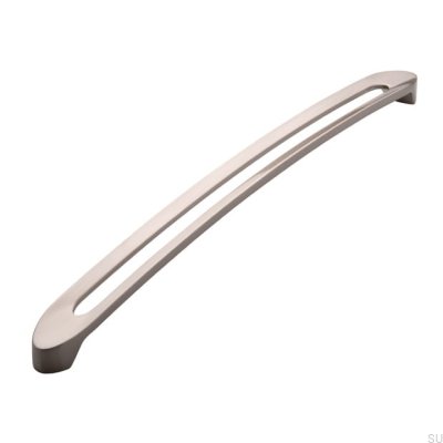 Länglicher Möbelgriff 2374 320 Nickel gebürstet