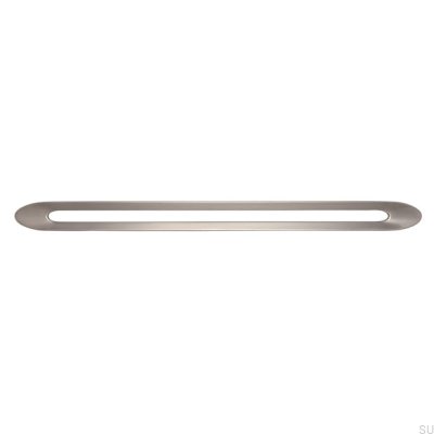 Länglicher Möbelgriff 2374 320 Nickel gebürstet