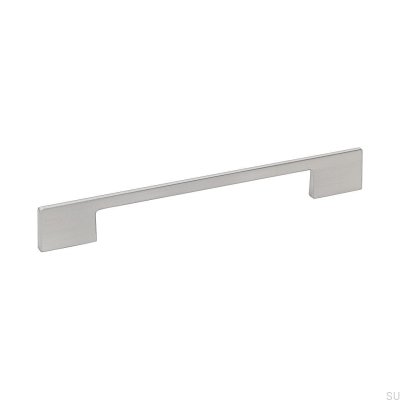 Langer Möbelgriff Laia Mini 160/192 Silber Gebürstet