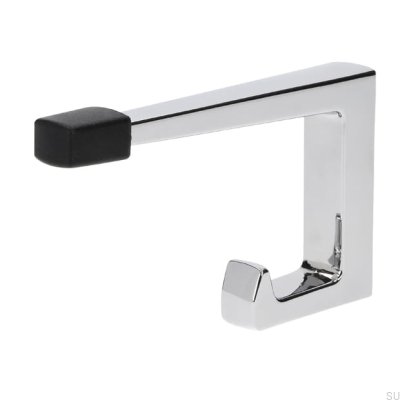 Wandaufhänger mit Türstopper 2422 32 Glanzchrom