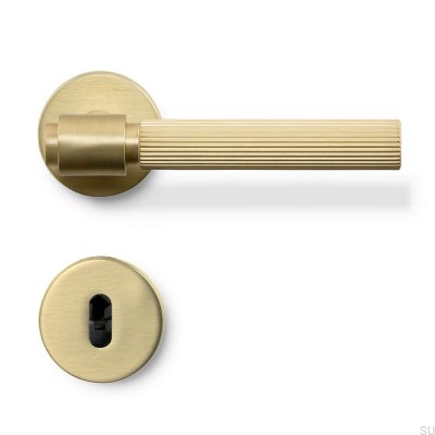 Helix Stripe 200 Türgriff in gebürstetem Gold, skandinavischer Standard