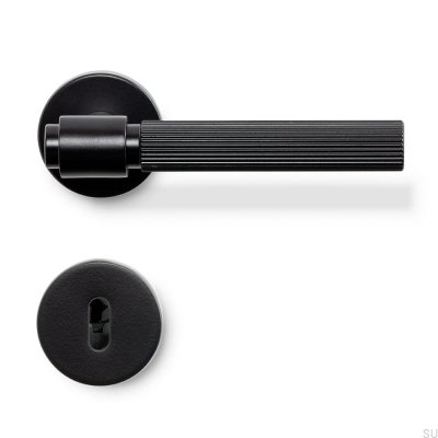 Helix Stripe 200 Türgriff, Metall, Schwarz, Standard Skandinavisch