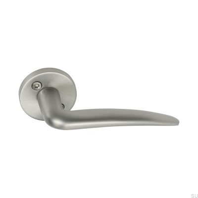Skagen Türgriff aus gebürstetem Silber, skandinavischer Standard