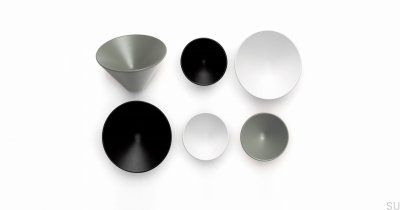 Conic 43 Möbelknopf Metall grau grün