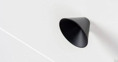 Conic 43 Möbelknopf Metall Schwarz Mat