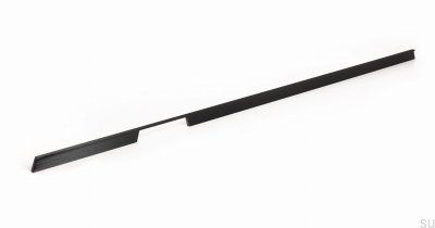 Möbellängsgriff Rail 1120 Aluminium Schwarz gebürstet (links)