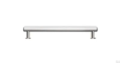 Rille 160 Silber Möbelgriff aus Aluminium