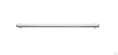 Rille 480 Silberner Möbelgriff aus Aluminium