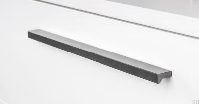 Möbelgriff Angle 500 in Aluminium metallic grau