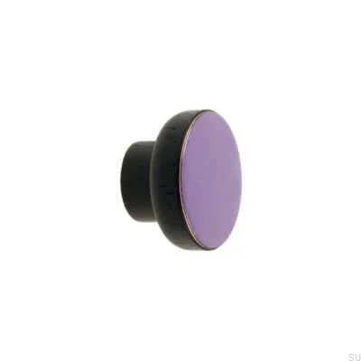 Möbelknopf Simple Black 40 Holz Emailliert Violett