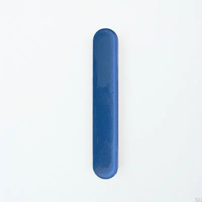 Runder 128 Glas-Möbelgriff Indigo