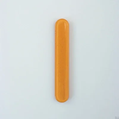 Runder 128 Glas-Möbelgriff Honig