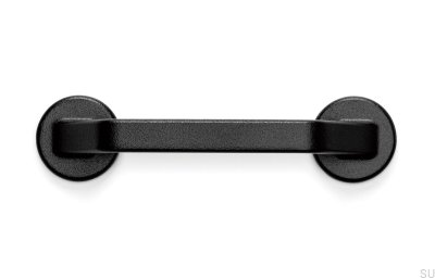 Länglicher Möbelgriff Dies ist 128 Metal Black