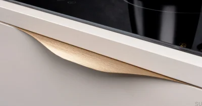 Noma Edge Möbelgriff 0254 128 Aluminium Gold gebürstet Cava