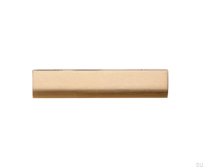 Ona 128 Edge Möbelgriff, gebürstetes Gold eloxiert