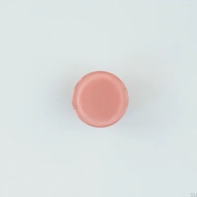 Möbel runder Glasknopf rosa
