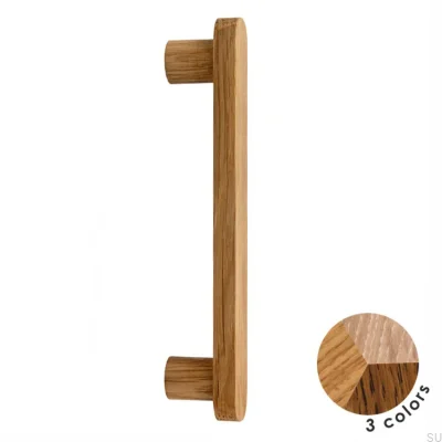 Basic Round 128 länglicher Möbelgriff 20 - 27 Wooden Oak - Farblos Halbmattes Öl