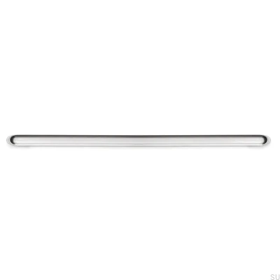 Länglicher Möbelgriff Luv 320 Brushed Nickel
