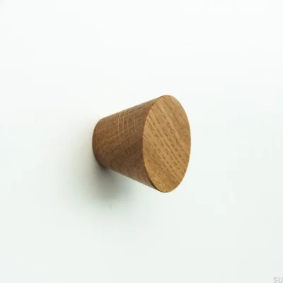 Möbelknopf Basic Cone Wooden Oak 20 - 40 - Farblos Halbmatt