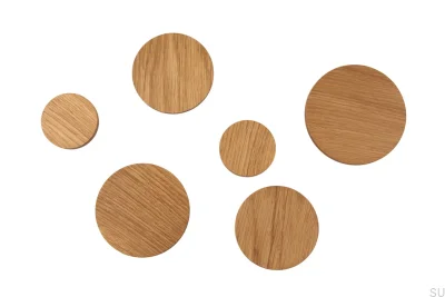 Basic Wooden Oak Wall Hanger – Farbloses halbmattes Öl