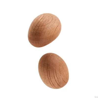 Möbelknopf, Stein, Holz, Öl, Farblos Halbmatt