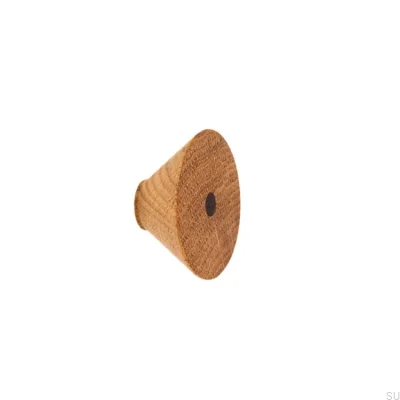 Möbelknopf Dot Inlay und Holz Eiche