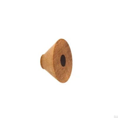 Möbelknopf Dot Inlay und Holz Eiche