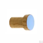 wieszaki SIMPLE emaliowane 3 cm - olej bezbarwny - jasny niebieski.webp