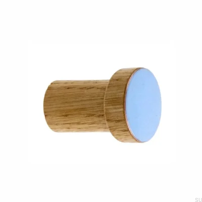 Wandhänger Schlicht Holz emailliert Hellblau - Öl Farblos Halbmatt