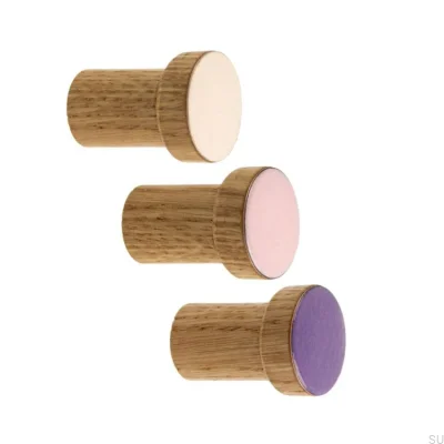 Wandhänger Simple Wooden Emailled Violet - Oil Farblos Halbmatt
