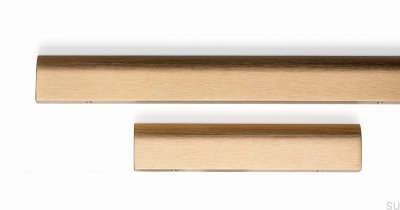 Ona 544 Edge Möbelgriff, gebürstetes Gold eloxiert