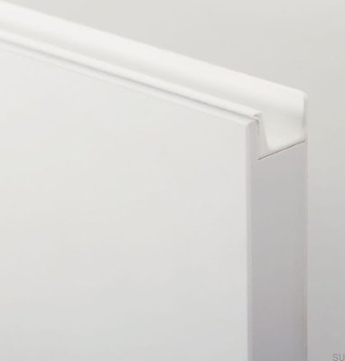 Möbelkantengriff Jey2 897 Aluminium Weiß Mat