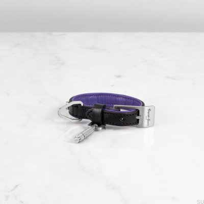 Hundehalsband XS Leder und Stahl
