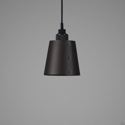 Deckenleuchte 1.0 Haken S 2 m Stahl Graphit mit gebrannter Bronze