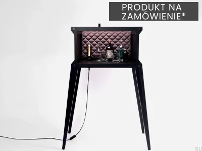 Popstar Bar aus schwarzer Eiche mit UK-Stecker