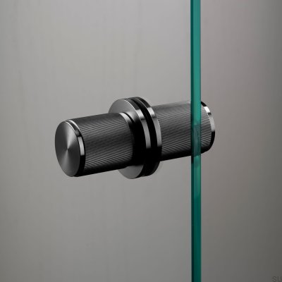 Doppelseitiger, feststehender Türknauf Linear 57 Stahl Gunmetal