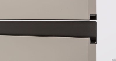 Möbelkantengriff Jey2 297 Alu Schwarz Mat