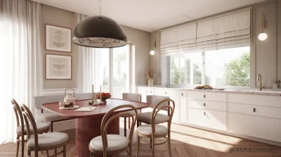 Möbelknopf Loop 65, schwarzes Leder mit Chrom