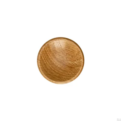 Möbelknopfscheibe 38, Holz, Eiche