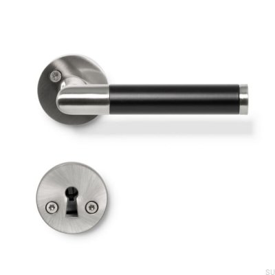 Koster Türgriff aus gebürstetem Chrom, skandinavischer Standard