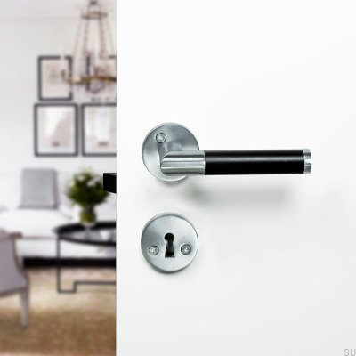 Koster Türgriff aus gebürstetem Chrom, skandinavischer Standard