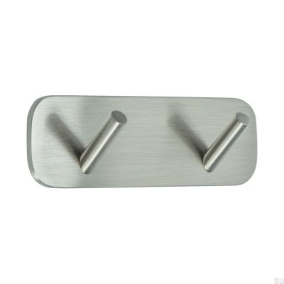 Wandhalter Solid 2 Gebürstetes Silber