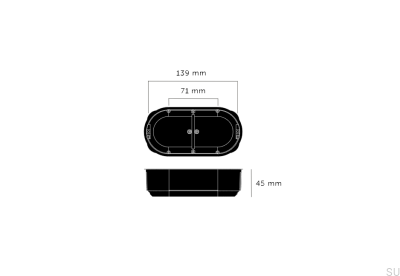 Runde Kunststoffdose 2G Europäischer Standard