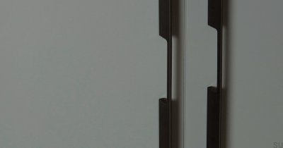 Peak 1760 länglicher Möbelgriff, gebürstetes schwarzes Aluminium
