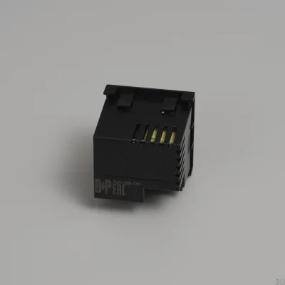 USB-A+C-Schnelllademodul, Stahl, Schwarz, Europäischer Standard