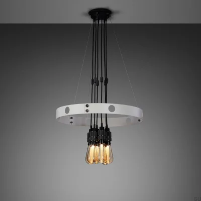 Hero 3m Stahlgrau mit gebranntem Bronze Verstellbarer Pendelleuchter